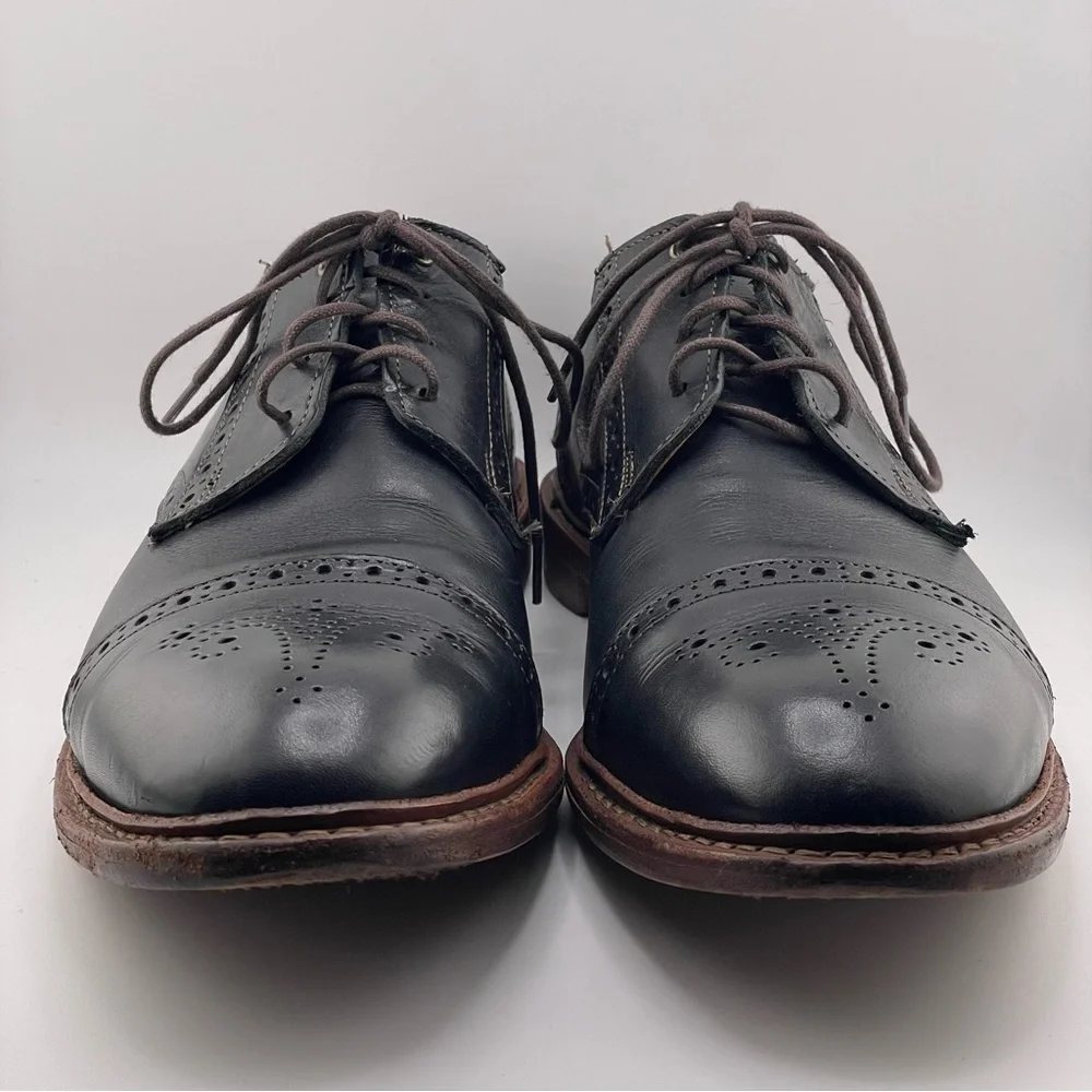 Allen Edmonds Bainbridge Mens Black Leather Oxfords Size 11
